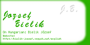 jozsef bielik business card